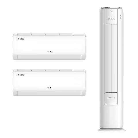 奥克斯空调 省电侠套装  新一级能效 节能省电 变频冷暖1.5匹空调挂机 3匹柜机立式组合 两室一厅