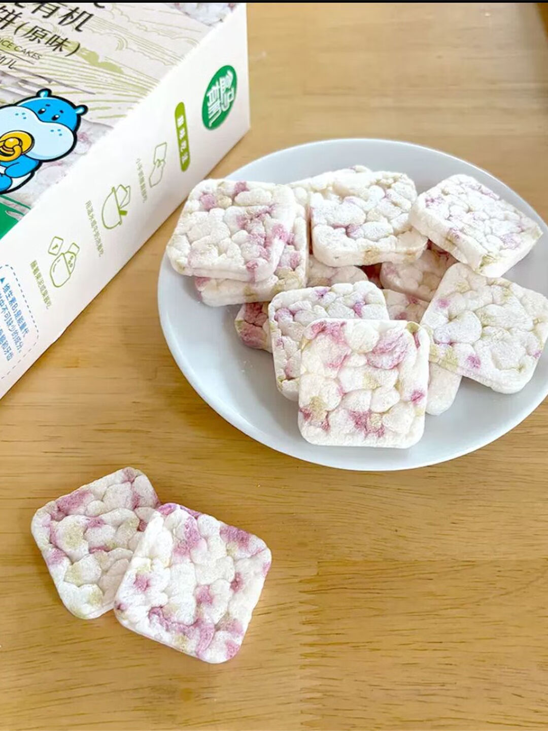 盒马代购松软米饼32g盒装婴幼儿有机松软米饼宝宝零食饼干点心 有机松软米饼32g*1盒装