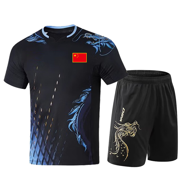 接运猫孙颖莎同款球衣装巴黎奥运国家队比赛服速干 干透气吸汗儿童