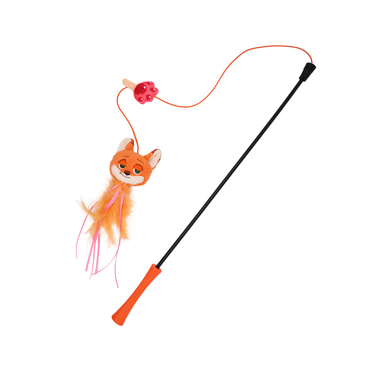 贵为（GiGwi）迪士尼疯狂动物城逗猫棒猫玩具自嗨解闷耐咬养猫幼猫玩具宠物用品 尼克逗猫棒