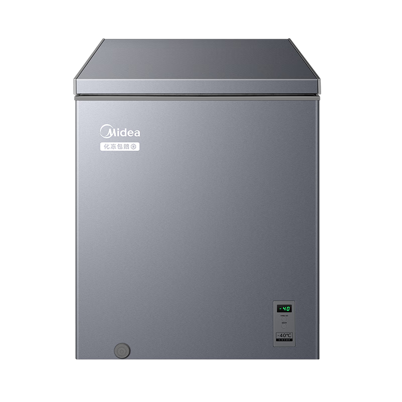 美的（Midea）深冻系列142L单温家用冰柜零下40度超低温小型冷柜冷冻柜冷藏柜卧式冰箱BD/BC-142KEM(E)国家补贴