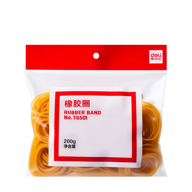 ������deli���칫���õ����齺Ȧ/��Ƥ��/��Ȧ/ţƤ�� ����칫��Ʒ 200g/�� TS501