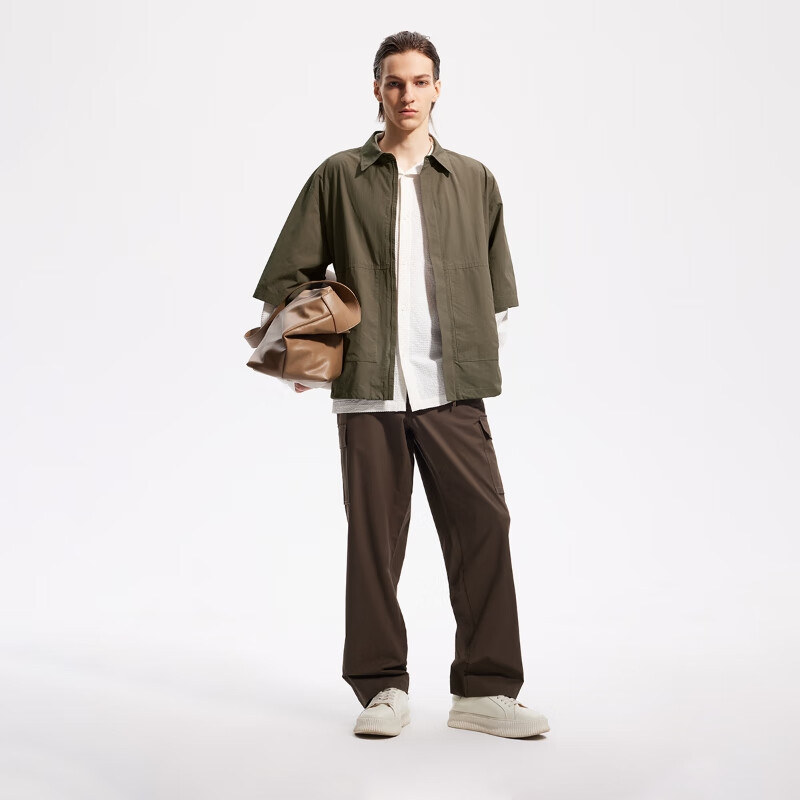 杰克·琼斯（JACK&JONES）春秋外套男士休闲夹克合集 225221020E08橄榄绿 L 180