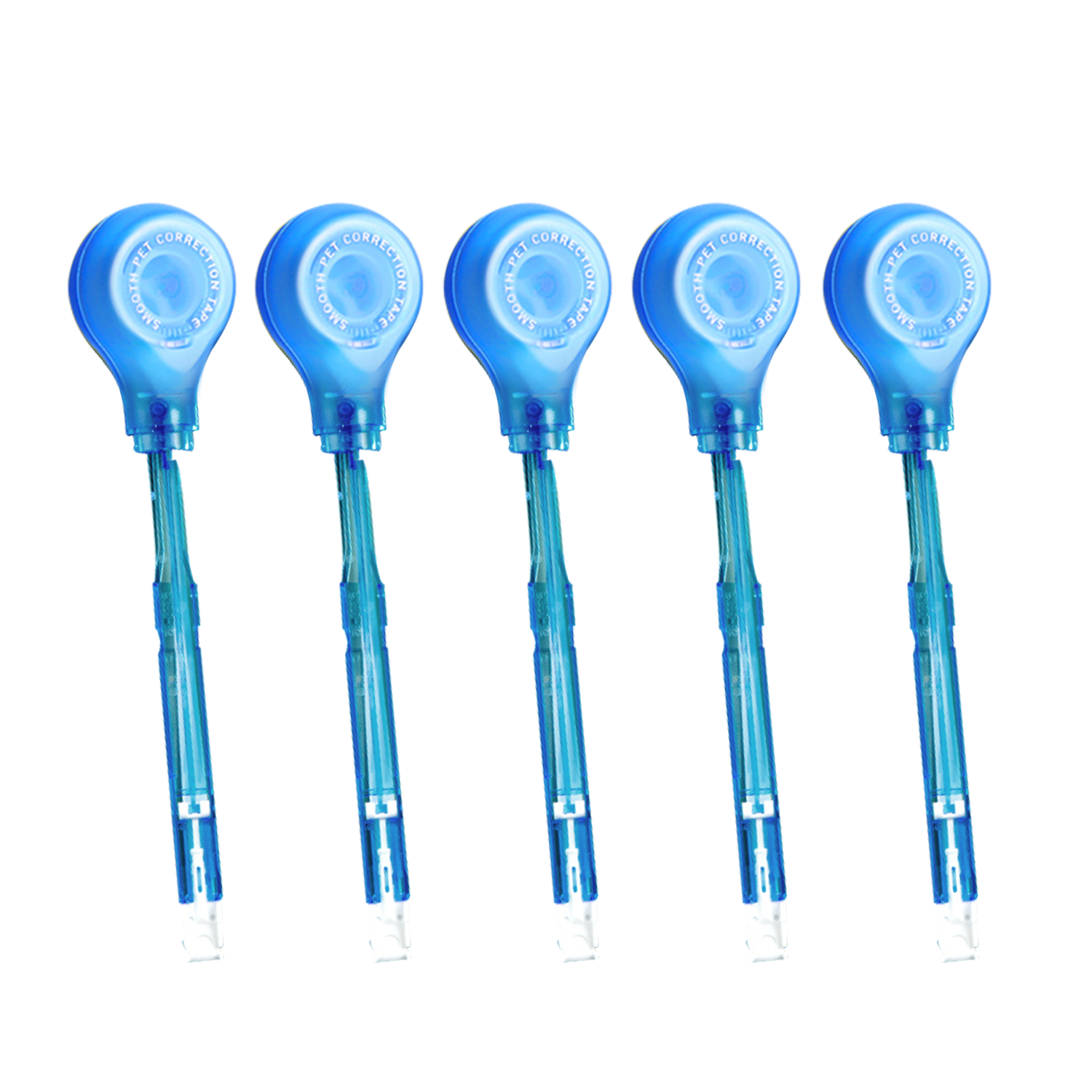 乐普升（LPS）【全网低价】修正带笔式涂改带可换替芯开学季学生用品隐形修正带9189R蓝5个替芯创意改正带共5支