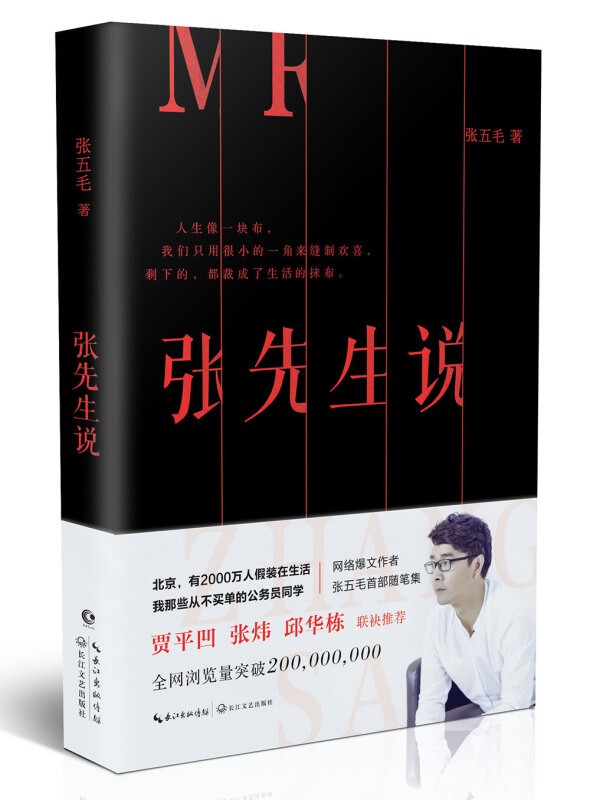 张先生说 张五毛随笔集 人生就像一块布 中国现当代文学小说随笔 新华