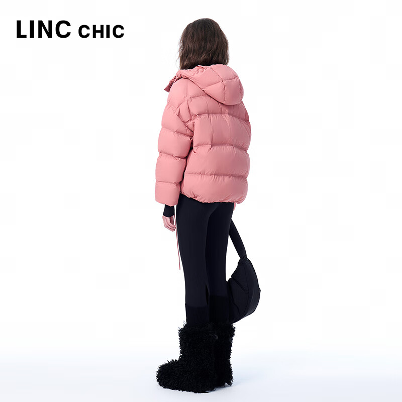 金羽杰2025冬季新品立领羽绒服女装短款轻暖宽松休闲防寒衣服Y25802125 新蜜桃粉 S 适合135斤以下