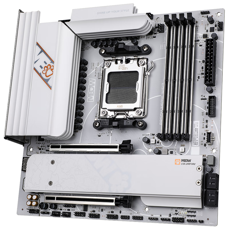 七彩虹 COLORFIRE B850M-MEOW WIFI7 V14 橘猫DDR5 图 8