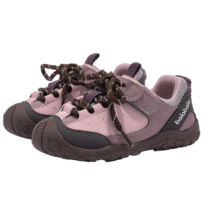 巴拉巴拉童鞋儿童运动鞋男女宝宝鞋子护趾春秋户外鞋透气 梦幻粉60301 33 (脚长20.5)