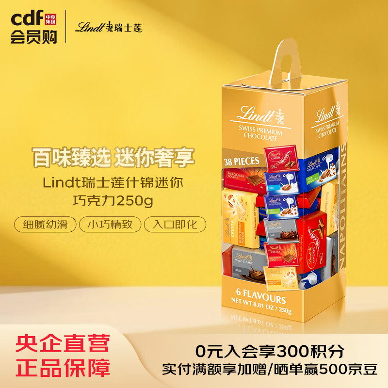 瑞士莲Lindt瑞士莲什锦迷你巧克力250g
