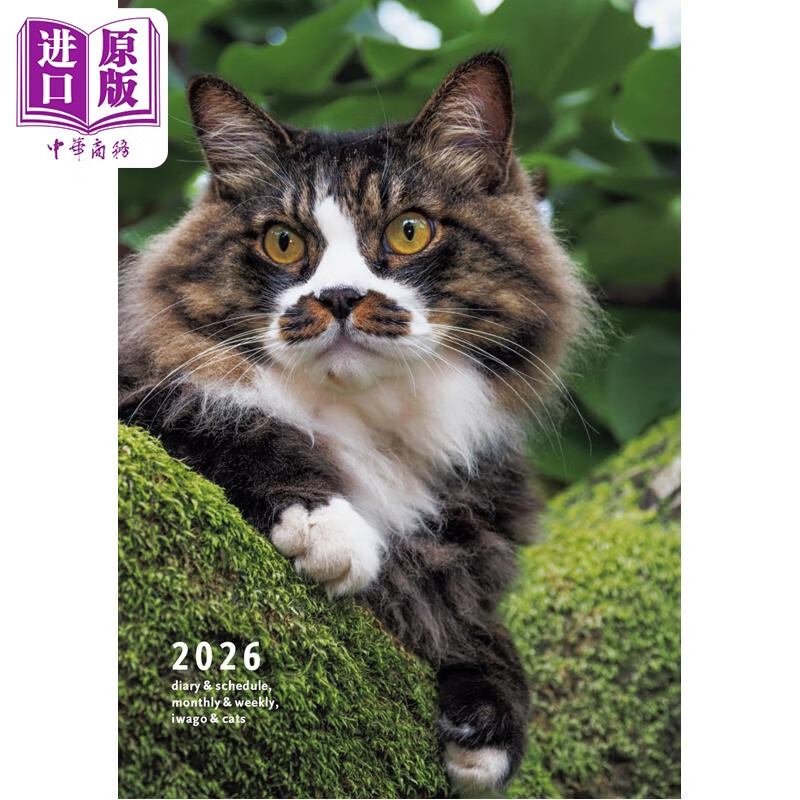 预售 2026岩合光昭猫咪手账 日文原版日韩 2026 岩合光昭 ねこ手帳