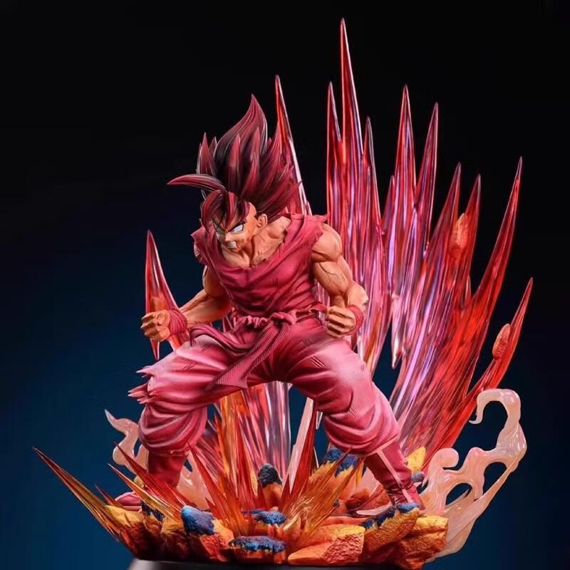 BILLY RICE七龙珠手办大号界王拳悟空JD麒麟超蓝悟空星轨超三生卡卡罗特 大号 初超悟空 有衣高约43厘米【版 纸盒】