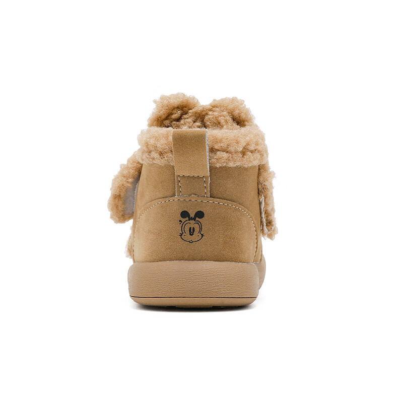 巴布豆（BOBDOG）童鞋女童冬季舒适保暖雪地靴2025小童加绒轻便靴子百搭时尚宝宝鞋 卡棕 23 适合脚长13.8cm