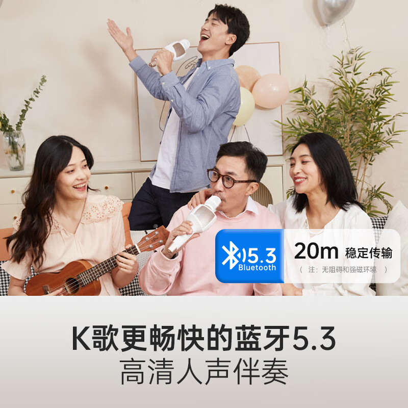 魅鸟智屏音响麦PLUS话筒音响一体自带声卡麦克风 全民k歌麦克风魅鸟唱吧家庭ktv 主播直播户外唱录歌 25款PLUS升级版【店铺爆款】40W超大音量