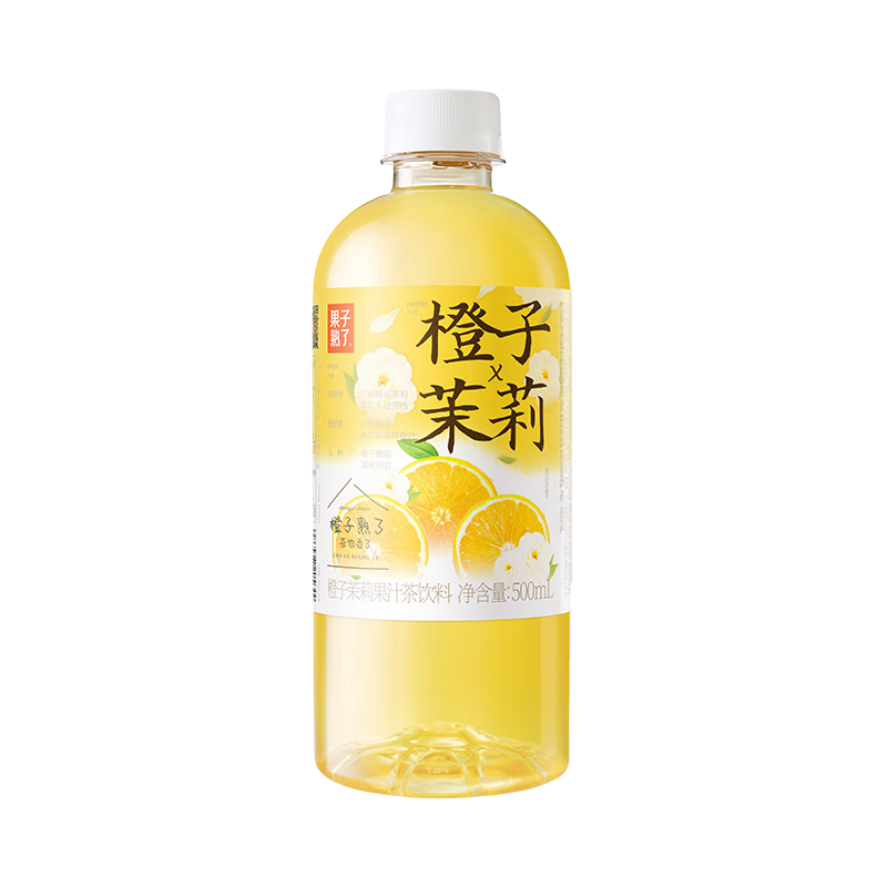 果子熟了果汁茶果汁饮料栀子香青提500ml多口味多规格可选 【混合】6口味 6瓶