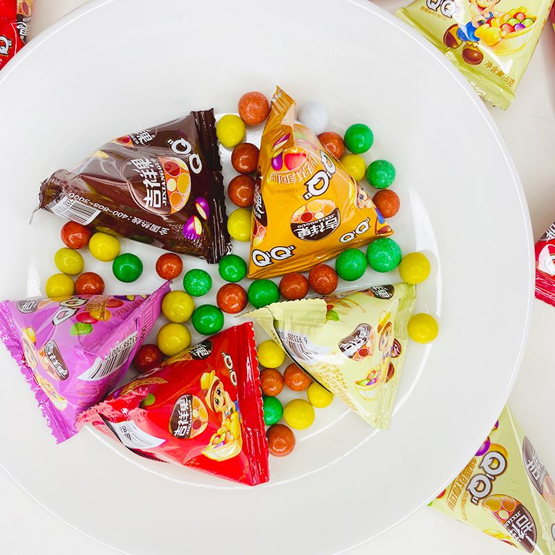 豆巧克力制品酥心豆小q豆网红童年怀旧零食 吉祥果qq豆1袋