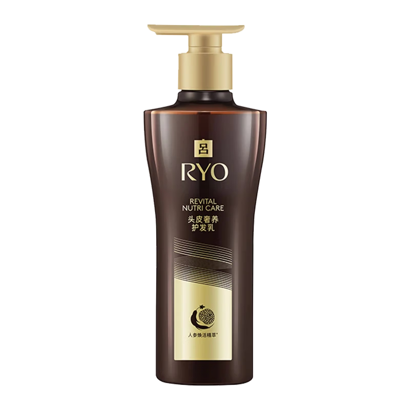 呂(Ryo)黑金呂護(hù)發(fā)素400ml舒緩頭皮滋養(yǎng)修護(hù)黑靈芝柔順護(hù)【黑呂升級(jí)】
