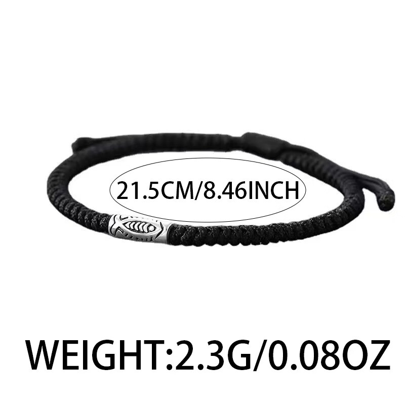 链男新中式小众手工编织手饰个性百搭民族风高级感饰品 S198-A(锦鲤手链