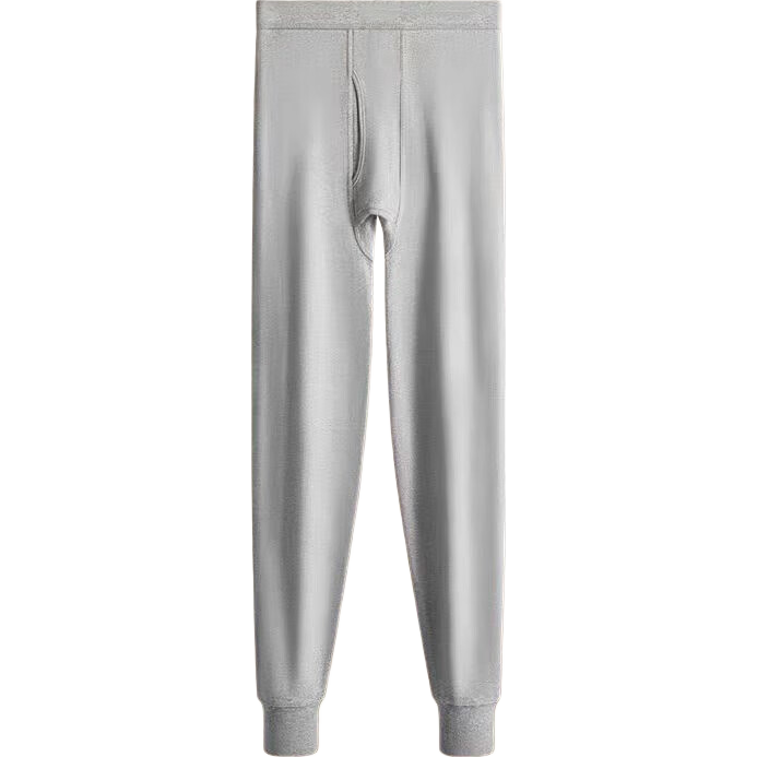 【店铺热销】男士秋款成人保暖内衣内穿棉毛打底线裤春秋冬季防寒 深灰 3XL 150-170斤