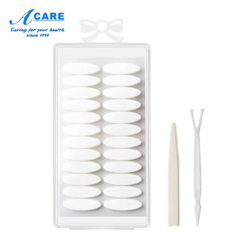 阿嚓热（ACARE）双眼皮贴E1vaq001-双面美目贴透明纤维条自然透气四分设计易上手 双面双眼皮贴 粗款10片约 480贴