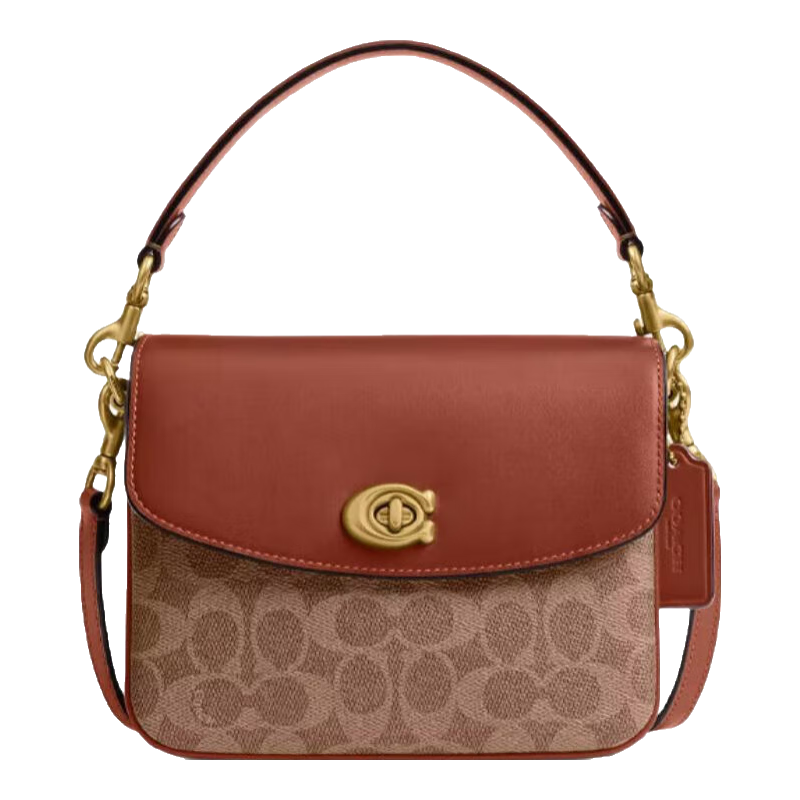 ���ڲ�����COACH/ޢ�� Ů�� Cassie 19�����ϻ�ŮʿС�ŵ�������б��� �ػ�ɫƴ����ɫCV436B4XHG