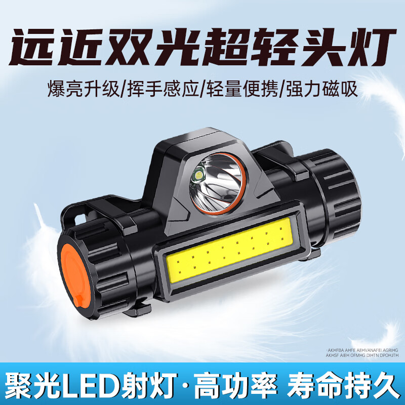 SHENYU头灯强光充电超亮户外2025新款野外感应钓鱼专用电筒头戴式照明灯 【强光】持久续航