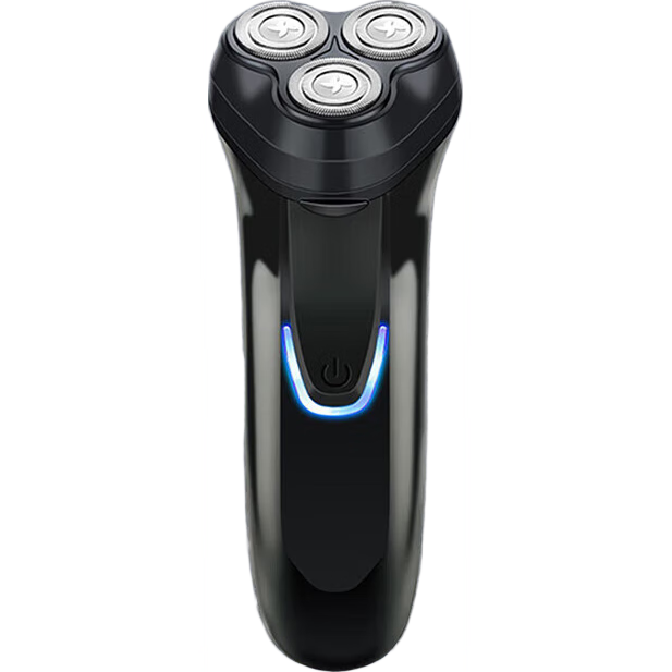 吉利来电动男士剃须刀 充电便携三刀头旋转剃须刀家用电器送爸爸送老公送男友生日七夕礼物 尊贵黑【活动专用】