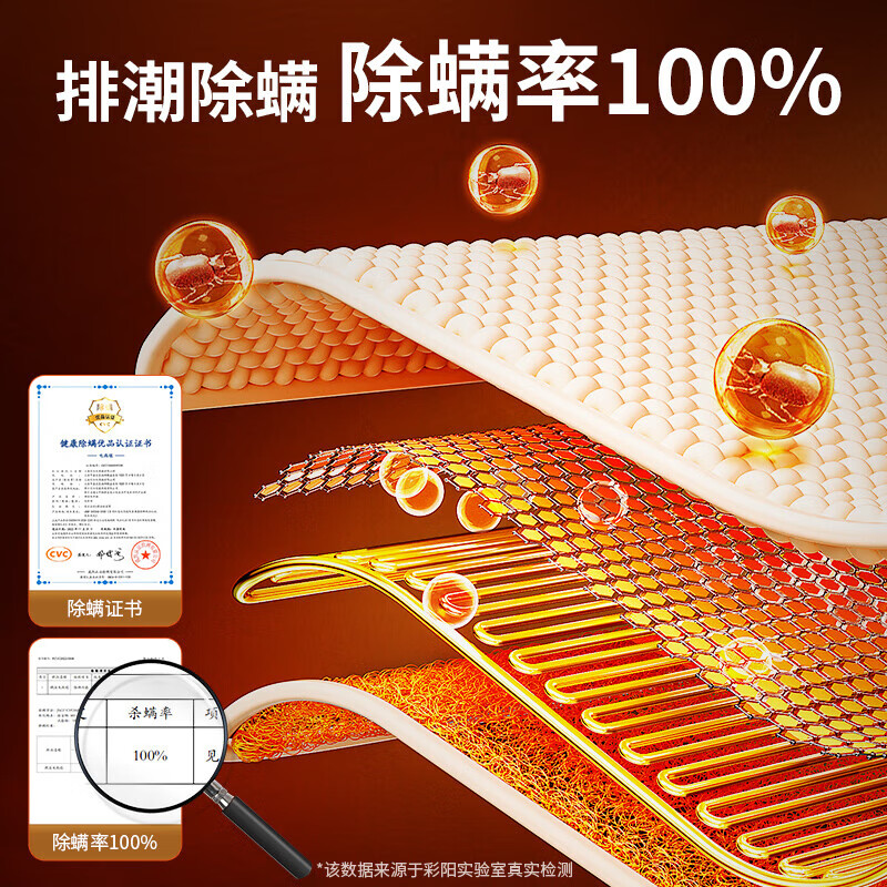 彩阳单双人智能自动断电双控双温无纺布电热毯电褥子 灰色【三档控温可除螨】 单人单控150cm*70cm