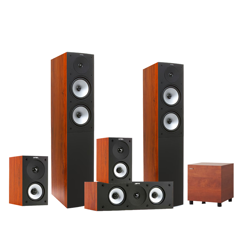 尊寶S527 音響 音箱 家庭影院主音箱 hifi落地音箱 5.1聲道電視組合音響 家用客廳影院音箱 暗蘋果色