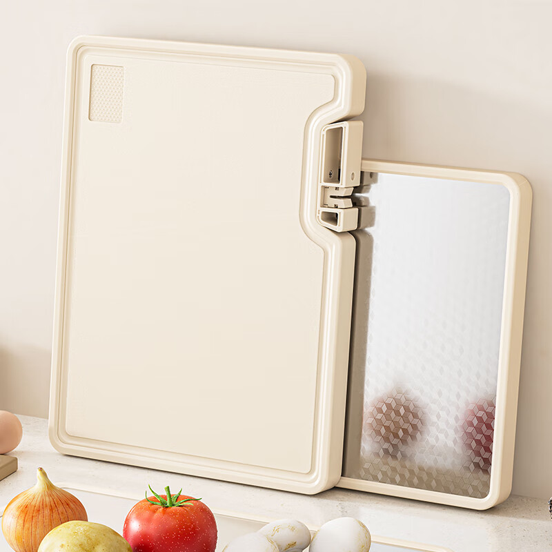 四季沐歌（MICOE）厨房菜板不锈钢砧板双面可用切菜板抗菌防霉家用食品级切菜案板 【不锈钢】双面可用40*30*2.5cm