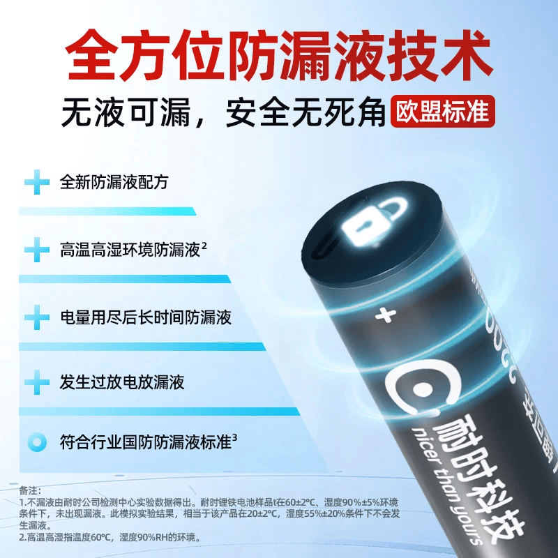 耐时5号7号可充电锂电池套装五号七号usb1.5V大容量充电仓玩具ktv话筒游戏手柄CCD相机智能门锁 【USB可充电池】5号2粒-2600mwh
