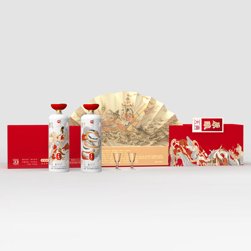 泸州老窖原酿天典风华毓秀52度浓香型高度白酒礼盒送礼宴请婚宴喜酒 52度 500mL 6瓶