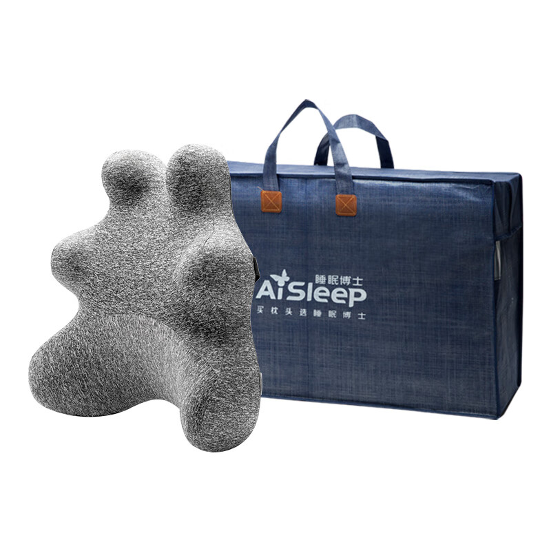 睡眠博士(AiSleep)環(huán)抱腰靠記憶棉慢回彈靠枕辦公室倚靠腰背支撐汽車靠墊 升級款辦公腰靠花紗灰(44*42*13cm) 含枕芯 輕柔環(huán)抱 支撐腰部