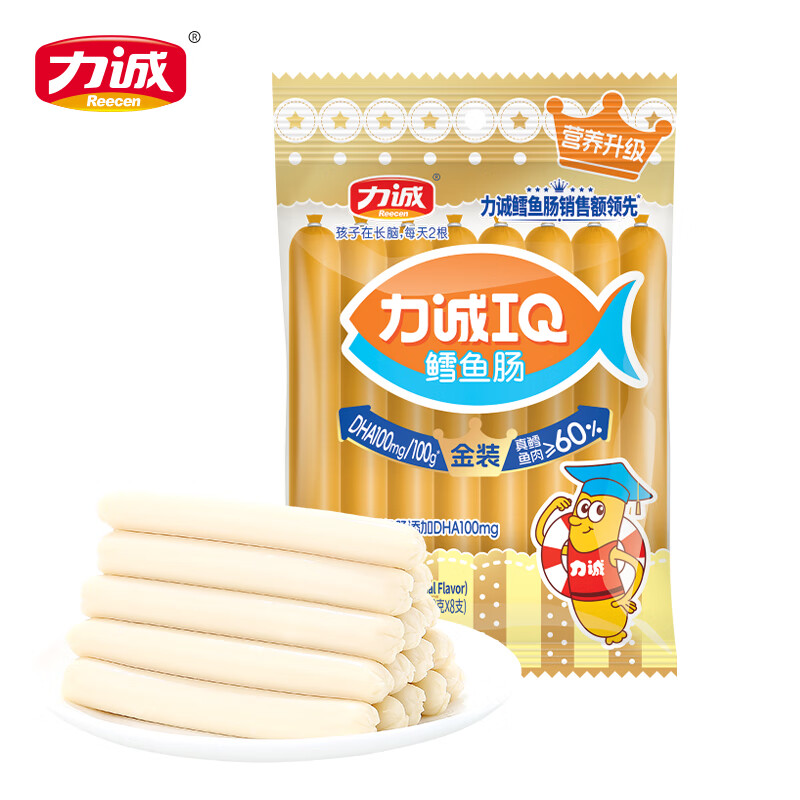 力诚 鳕鱼肠原味*3罐+鸡肉肠1包
