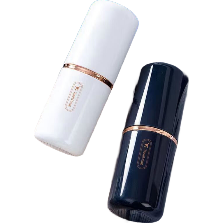 三合一旅行漱口杯便携洗漱收纳包牙具三件套办公室刷牙漱口杯 白色 一个装