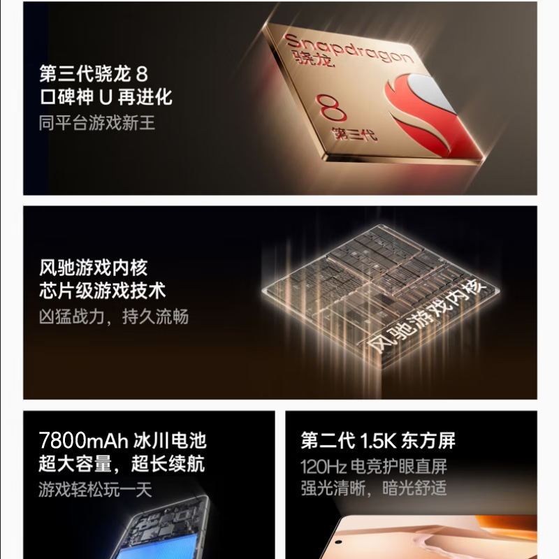 新荣耀畅享16Pro Max骁龙8 Gen3大电池快充长续航旗舰全网通5G拍照手机 钛金色 骁龙8代处理器:24G+1TB存储