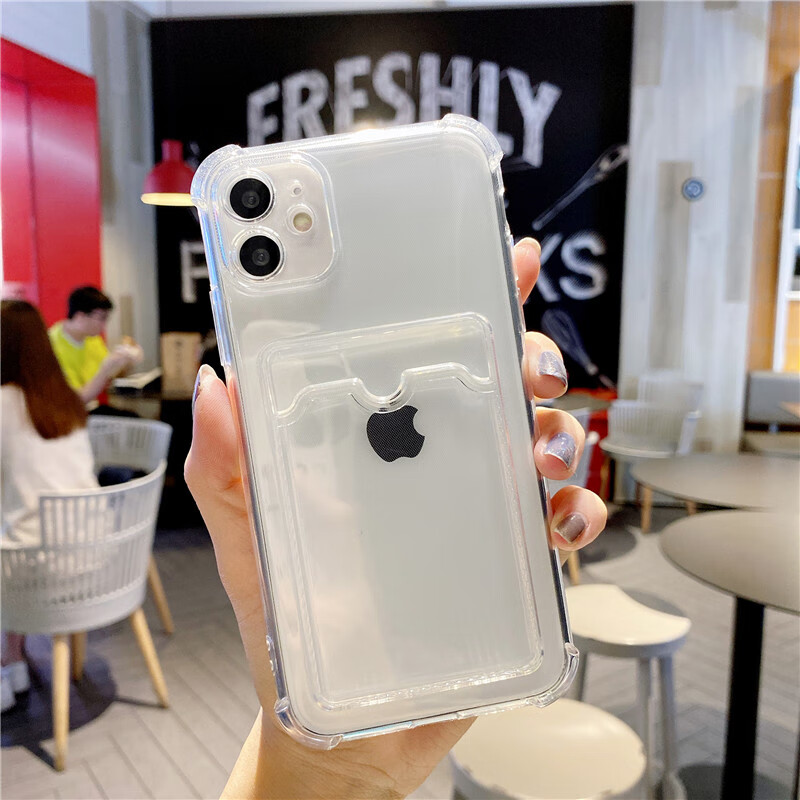 禾壳【全网热销丨发黄包赔】适用苹果17pro手机壳iphone17Pro保护套镜头全包硅胶透明四角气囊防摔软壳 透明色【升级TPU硅胶不发黄+可发放卡片四角防摔】 iphone12