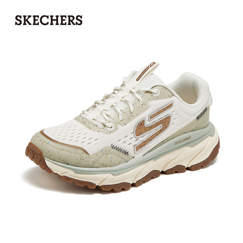 斯凯奇（Skechers）男鞋秋季休闲时尚户外鞋237414 乳白色/OFWT 42