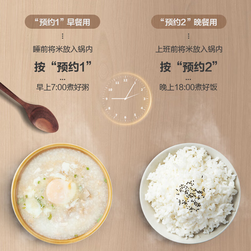 东芝（TOSHIBA）鲜饭煲政府补贴家用1.6L迷你备长炭电饭锅1-2人智能预约定时宝宝粥小型不粘锅小小白RC-5MFMC  小小白鲜饭煲3mm内胆 1.6L