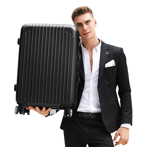 梵地亚行李箱男24英寸万向轮拉杆箱大容量旅行箱飞机密码箱女皮箱子黑色