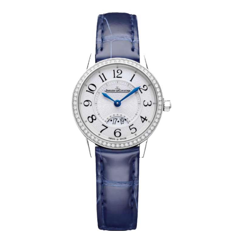 【二手99新】積家(Jaeger)約會(huì)系列  精鋼自動(dòng)機(jī)械女表 積家女表 3408530 29mm-銀盤藍(lán)帶