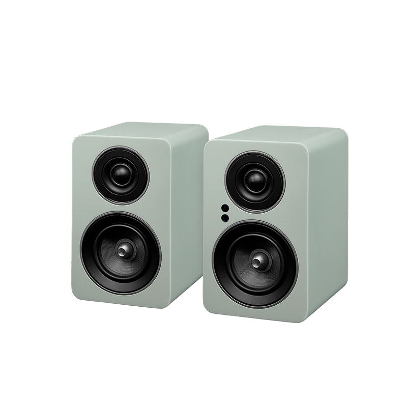 尊寶（JAMO）二代C705PAMKII無(wú)線藍(lán)牙音響有源書(shū)架音箱高保真家庭影院電視電腦桌面音響可搭配低音炮卡其磨砂綠