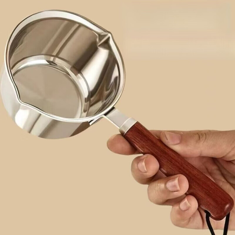 泰禧阁不锈钢厨房油锅加厚316家用泼油热油小锅专用牛奶迷你淋油神器 【500ml】 1寸 不会生锈的316进口不锈钢【抗菌级】