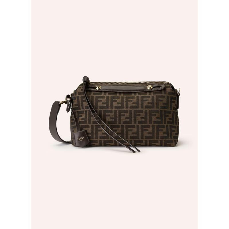 芬迪（FENDI）女士手提包 可調(diào)節(jié)肩帶雙滑動(dòng)手柄內(nèi)設(shè)主隔層加厚底座 DUNKELBRAUN/ HELLBRAUN ONE SIZE