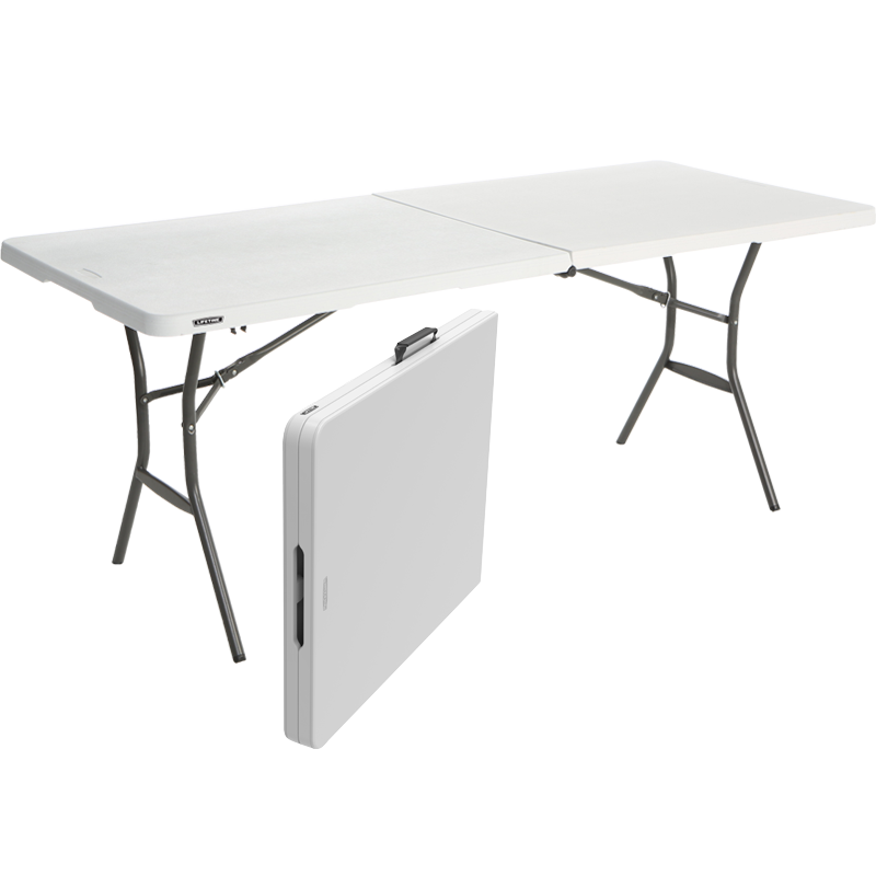 LIFETIME来福太折叠桌椅户外便携升降折叠桌家居餐桌会议桌培训桌展会桌多功能餐桌椅户外桌椅凳活动 1.8米折叠桌