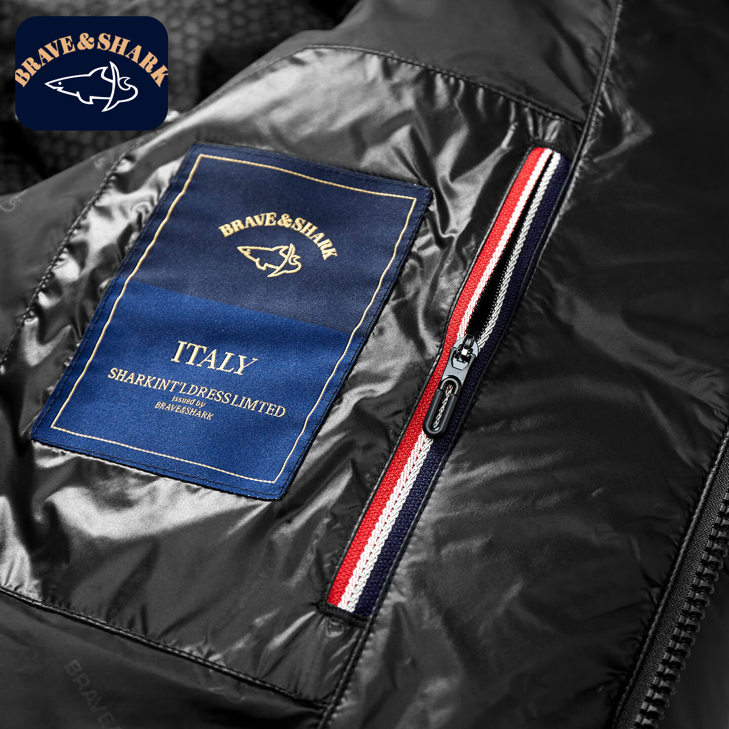 勇士鲨鱼（BRAVE&SHARK）白鹅绒短款羽绒服男2025冬季新款休闲可脱卸帽加厚保暖外套男 紫色 4XL 推荐200-220斤