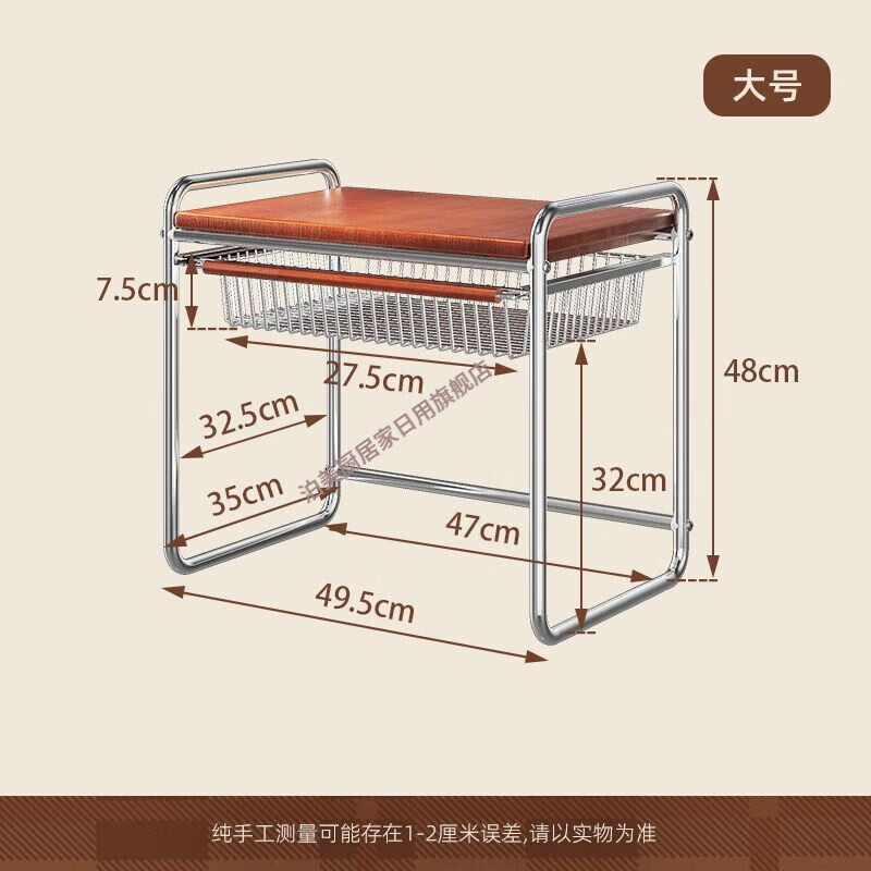 OUOETY厨房微波炉支架置物架烤箱置物架电饭煲烤箱空气炸锅家用收纳支架 中古带篮微波炉架-大号