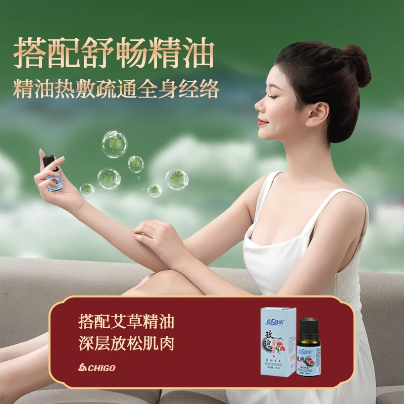 志高刮痧仪器电动刮痧仪拔罐器家用神器负压腿背部经络疏通板刷一体机加热敷全身智能按摩仪教师节礼物 刮·拔·刷·留四位一体蓄电款【祖母绿】+6个罐体