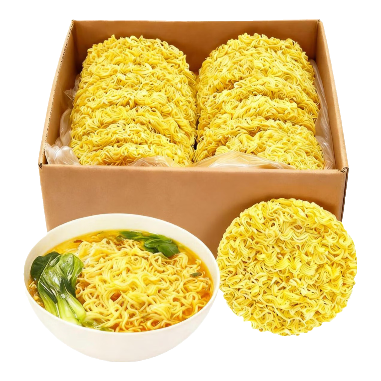 【限时特惠】方便面面饼非油炸散装泡面火锅大碗面的炒面专用面条 55g*5包(不含调料包)