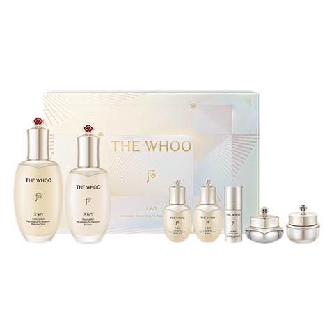 后Whoo天气丹水乳7件335ml抗皱化妆护肤品套装礼盒生日圣诞礼物女士