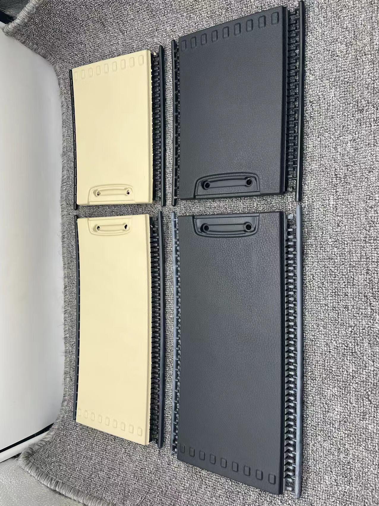 箱盖子杂物箱盖子大小滑盖扶手箱总 短款下滑盖米色 丰田汉兰达真皮